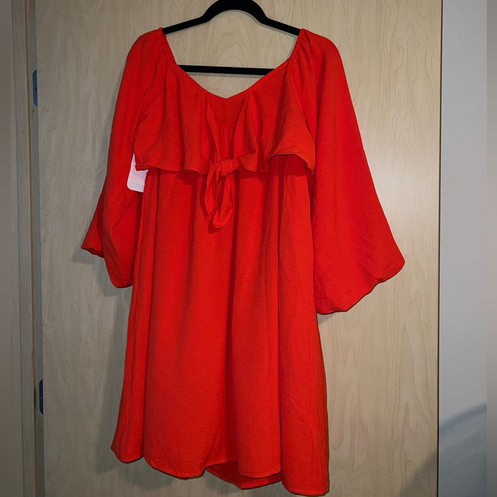 Sweet Home Stadium Tie-Front Mini Dress